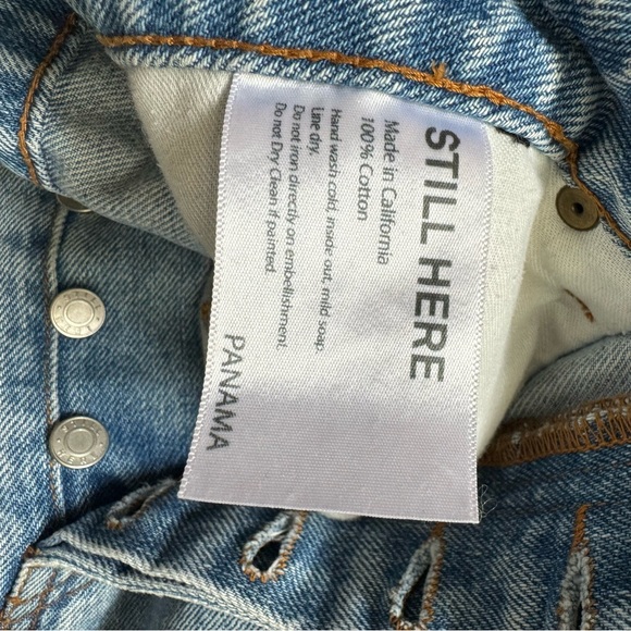 Denim Maxi Skirt / Still Here New York sz 29 - Picture 7 of 8